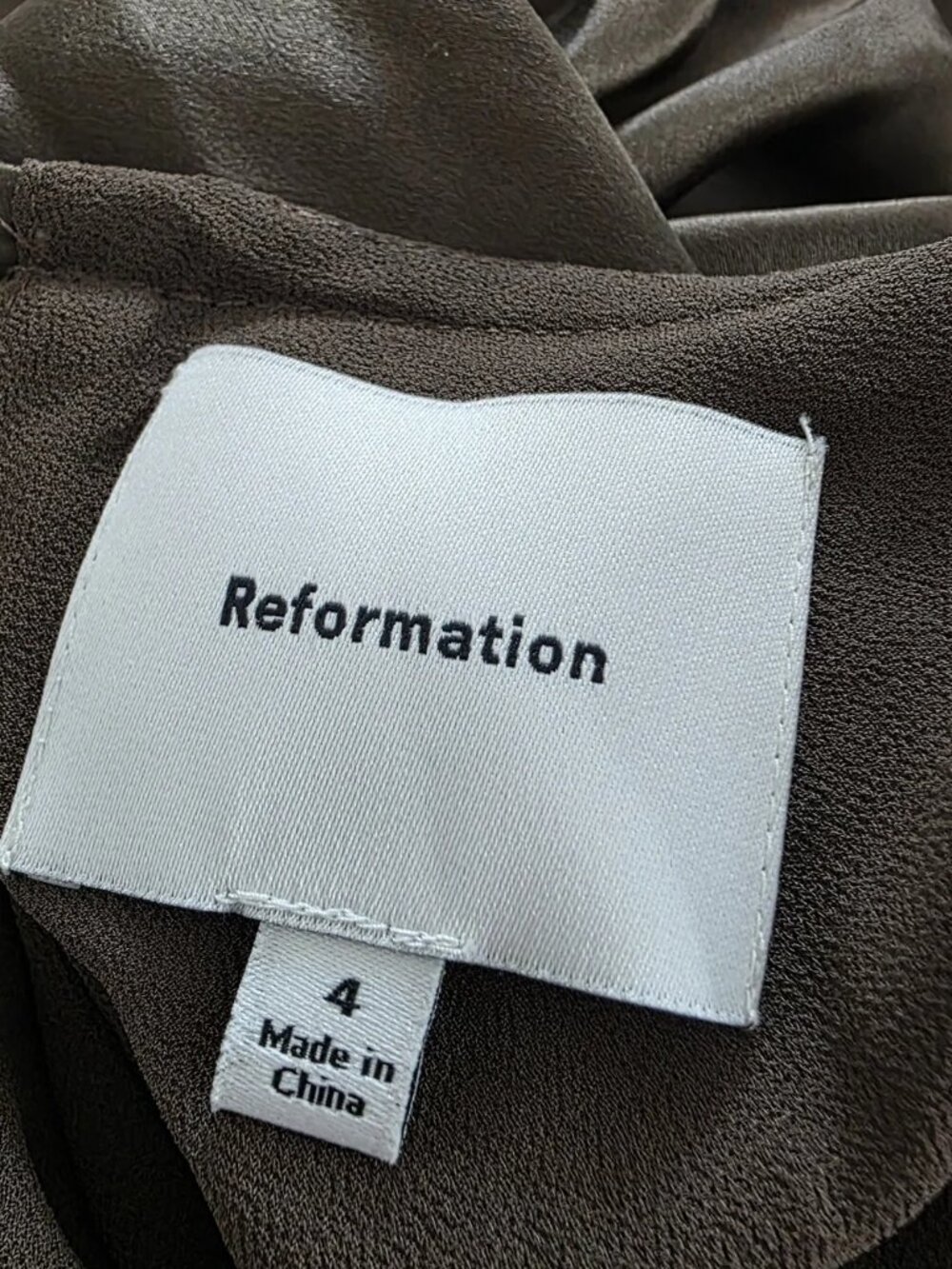 Reformation Anaiis Morel Silk Dress - Picture 8 of 10